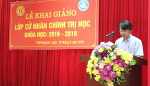 Khai giảng lớp Cử nhân Chính trị học, niên khóa 2016 – 2018 tại Đại học Thái Nguyên